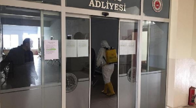 Almus adliyesinde koronavirüs paniği