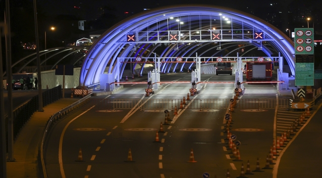 Avrasya Tüneli bakım nedeniyle trafiğe kapatıldı