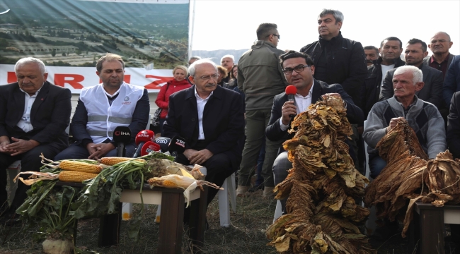 CHP Genel Başkanı Kılıçdaroğlu, Tokat'ta üreticilerle buluştu