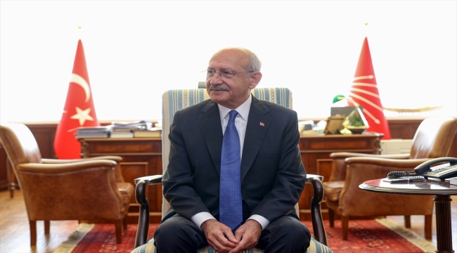 CHP Genel Başkanı Kılıçdaroğlu, Yunanistan'ın Ankara Büyükelçisi Lazaris'i kabul etti