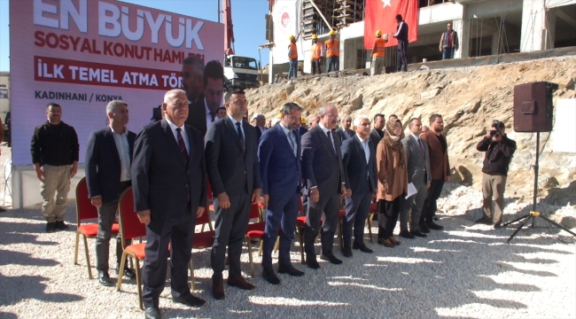 Diyarbakır ve Elazığ'da "İlk Evim, İlk İşyerim Projesi" kapsamındaki konutların temeli atıldı