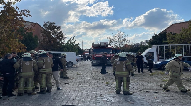 Esenler'de oto sanayi sitesinde patlama meydana geldi