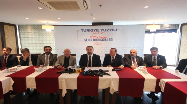 AK Parti'li Şen, Siirt'te "2023'e Doğru Şehir Buluşmaları" programında konuştu