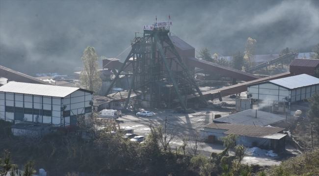 Amasra'da maden ocağındaki yangın sönme eğilimine girdi