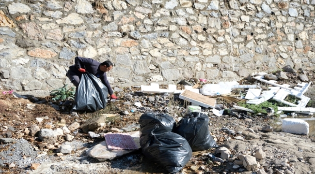 Bodrum'da dere yatağına çöp atanlar atıklardaki faturalardan tespit edildi