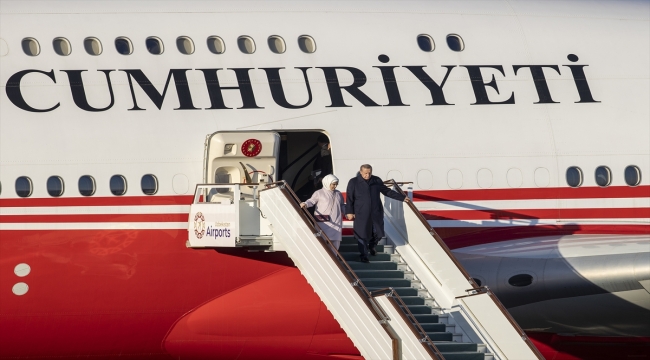 Cumhurbaşkanı Erdoğan Özbekistan'a geldi