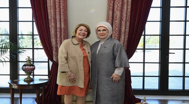 Emine Erdoğan, Meksika'nın Ankara Büyükelçisi'nin Hernandez'in eşiyle bir araya geldi