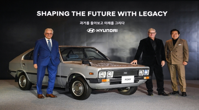 Hyundai ve Tasarımcı Giorgetto Giugiaro'dan, Pony Coupe konsepti için iş birliği