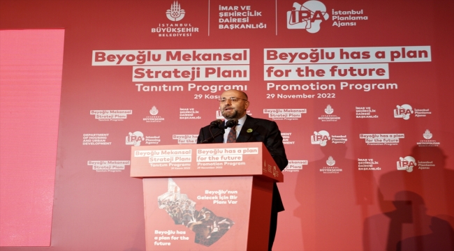 İBB'nin Beyoğlu mekansal strateji planı tanıtıldı