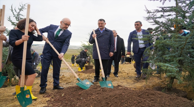 İstanbul Havalimanı'nda düzenlenen etkinlikte 2 bin 50 fidan dikildi