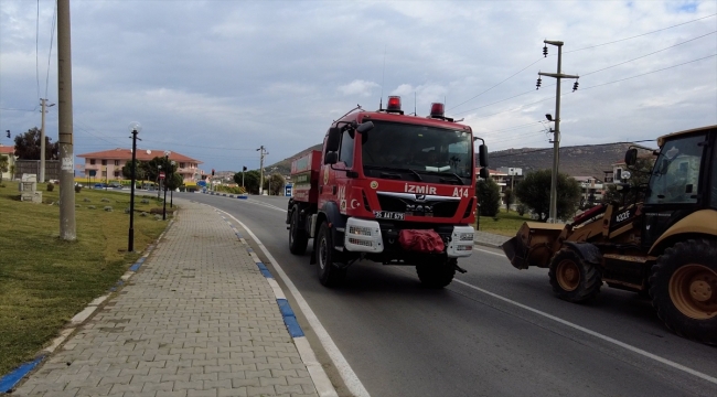 İzmir'de ormanlık alanda çıkan yangın söndürüldü