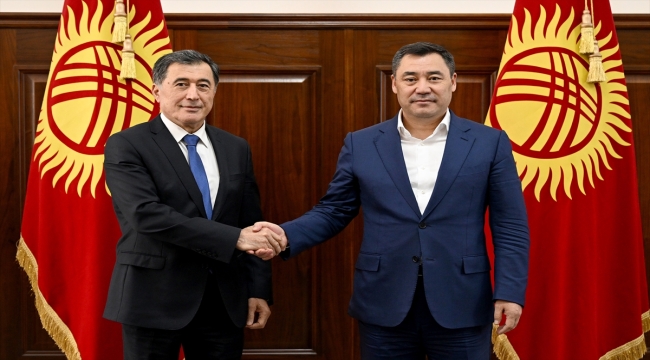 Kırgızistan Cumhurbaşkanı Caparov, Özbekistan Dışişleri Bakanı Norov'u kabul etti