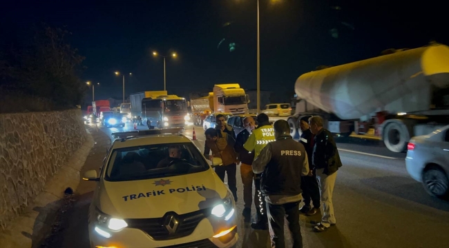 Kocaeli'de zincirleme trafik kazasında bir kişi yaralandı