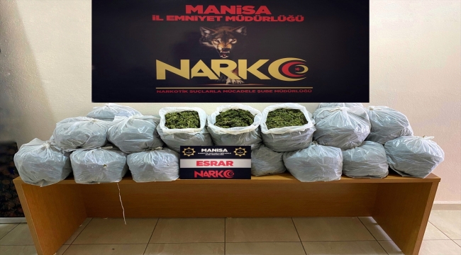 Manisa'da 26 kilogram esrar ele geçirildi