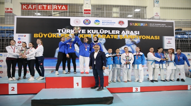 Sakarya'daki Türkiye Kulüplerarası Büyükler Takım Karate Şampiyonası sona erdi