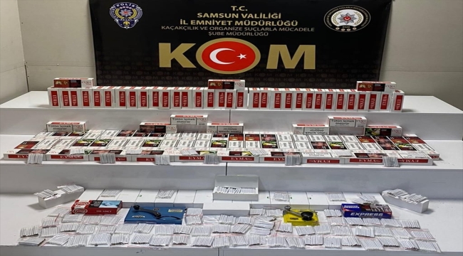 Samsun'da 41 bin 200 filtreli sigara kağıdı ele geçirildi