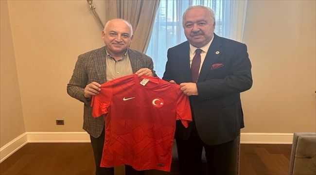 TFF Başkanı Büyükekşi, Gençlerbirliği Başkanı Akdaş'ı kabul etti