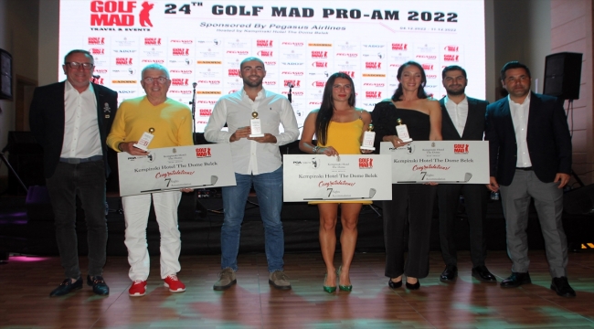 24. Golf Mad Golf Turnuvası, Antalya'da sona erdi