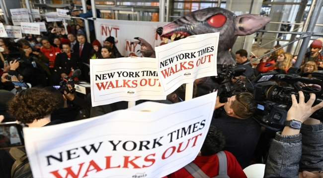 ABD'de New York Times gazetesi çalışanlarından 24 saatlik iş bırakma eylemi