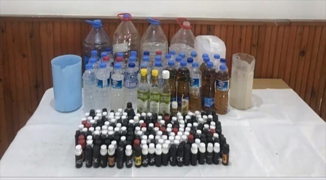 Adana'da 1071 litre sahte ve kaçak içki ele geçirildi