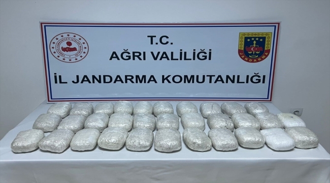 Ağrı'da 31 kilo 587 gram uyuşturucu ele geçirildi