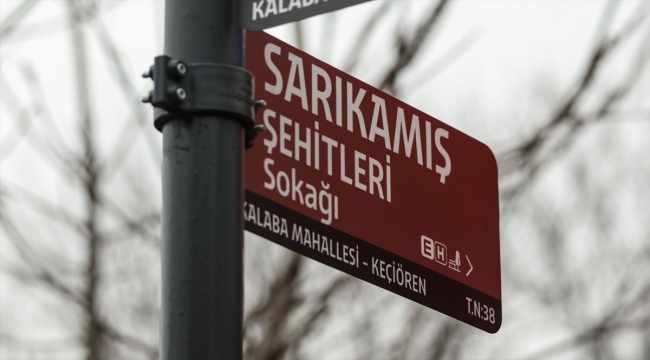 Başkentte şehitler anısına "Sarıkamış Şehitleri Sokağı" açıldı