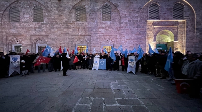 Bursa'da Çin'in Doğu Türkistan politikaları protesto edildi