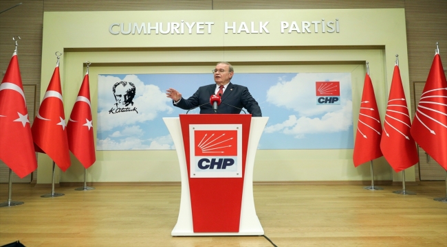 CHP Sözcüsü Faik Öztrak, basın toplantısı düzenledi: