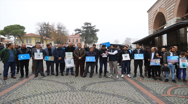 Çin'in Sincan Uygur Özerk Bölgesi politikaları Trakya'da protesto edildi