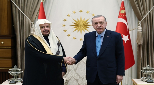 Cumhurbaşkanı Erdoğan Suudi Arabistan Şura Meclisi Başkanı Al Şeyh'i kabul etti 