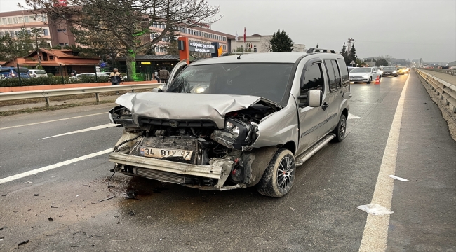 Edirne'de hafif ticari araçların çarpıştığı kazada bir kişi yaralandı