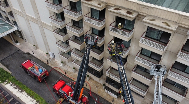 Çırağan Sarayı'nın otel bölümünde çıkan yangın kontrol altına alındı