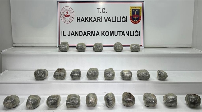 Hakkari'de 22 kilo 800 gram eroin ele geçirildi