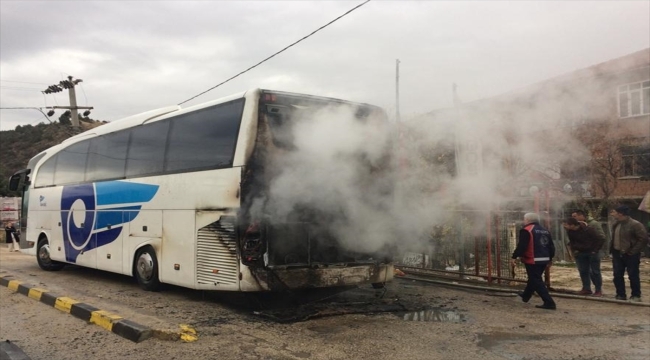 Karabük'te seyir halindeki yolcu otobüsünde çıkan yangın söndürüldü