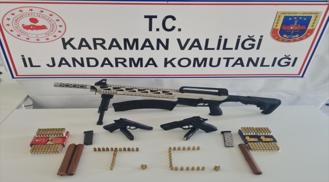 Karaman'da silah kaçakçılığı operasyonunda 2 kişi yakalandı