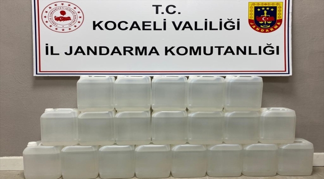 Kocaeli'de 100 litre etil alkol ele geçirildi