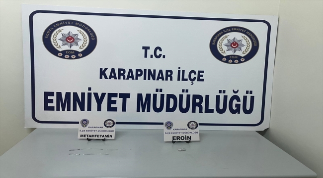 Konya'da uyuşturucu ticareti yaptığı iddia edilen 3 şüpheliden 1'i tutuklandı