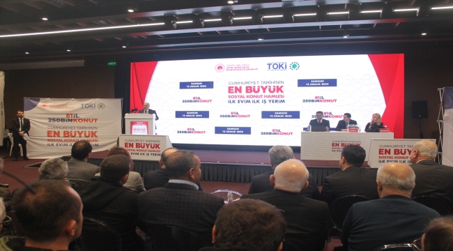 Samsun'da "İlk Evim, İlk İş Yerim" projesi konutları için kura çekimi