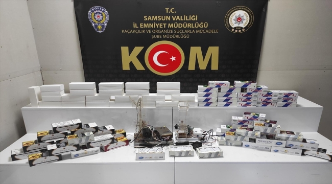 Samsun'da kaçak tütün ve sigara operasyonunda bir zanlı yakalandı