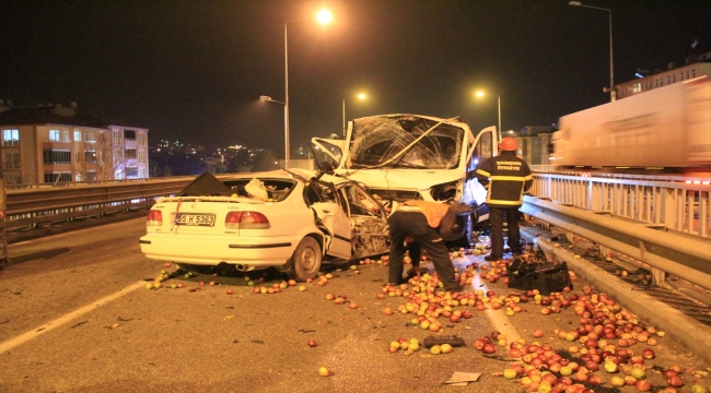 Samsun'da trafik kazası: 1 ölü, 1 yaralı