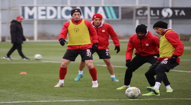 Sivasspor, Galatasaray maçı hazırlıklarını sürdürdü 