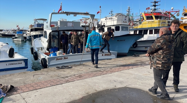 Zonguldak'ta kayıp balıkçıyı arama çalışması sürüyor