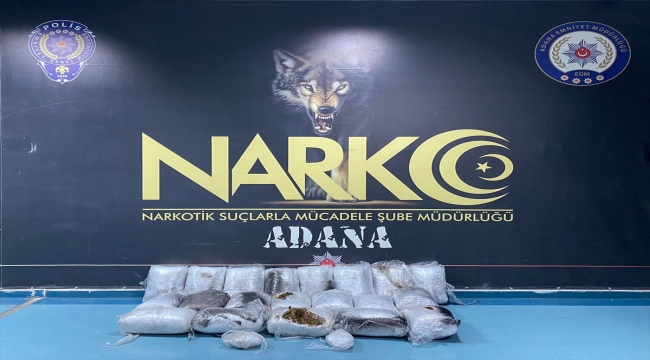 Adana'da cipte 24 kilo 856 gram esrar ele geçirildi