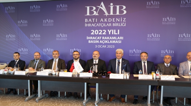 Batı Akdeniz'in 2022 ihracatı 2,5 milyar doları geçti