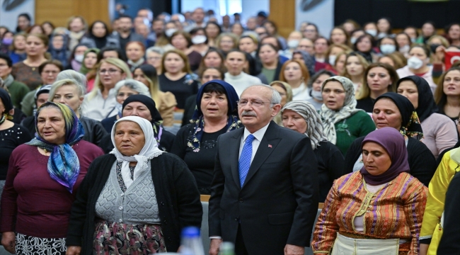 CHP Genel Başkanı Kılıçdaroğlu, Denizli'de Kadın Buluşmasında konuştu