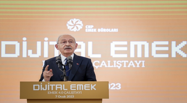 Kemal Kılıçdaroğlu, "Dijital Emek 4.0" çalıştayında konuştu