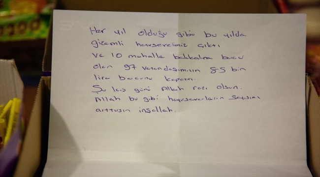 Çorum'da bir hayırsever, 97 kişinin 85 bin liralık bakkal borcunu ödedi