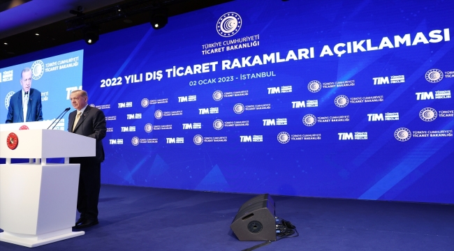 Cumhurbaşkanı Erdoğan, 2022 yılı dış ticaret rakamlarını açıkladı