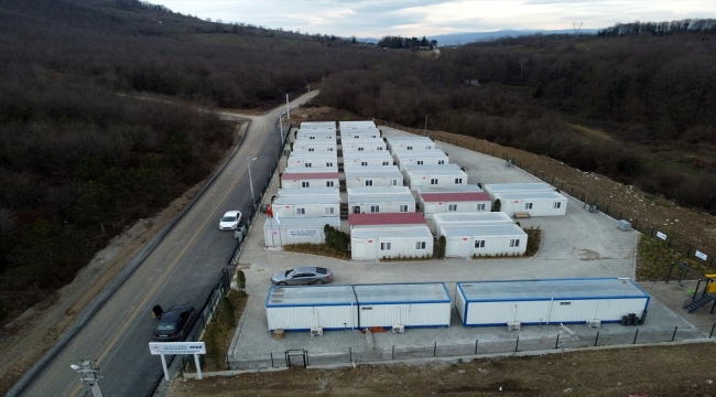 Düzce'de hak sahibi depremzedeler için yapılacak konutlara yönelik çalışmaları sürüyor