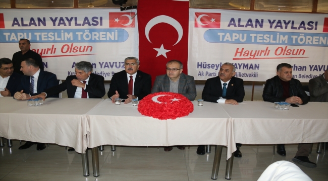 Hatay'da 4 bin 414 yayla sakinine tapuları dağıtıldı 